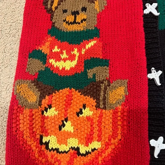 Halloween Cardigan - Alexandra Bartlett for The Eagles Eye / Like New! - Picture 3 of 17